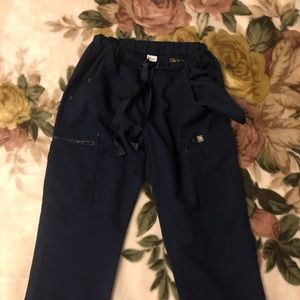 Navy Figs scrub bottoms.